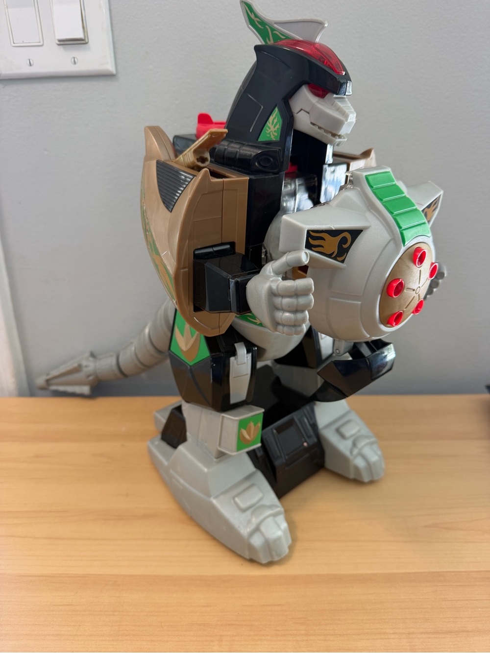 Imaginext Dragonzord 16" Mighty Morphin Power Rangers LOOSE NO REMOTE, WORKS!